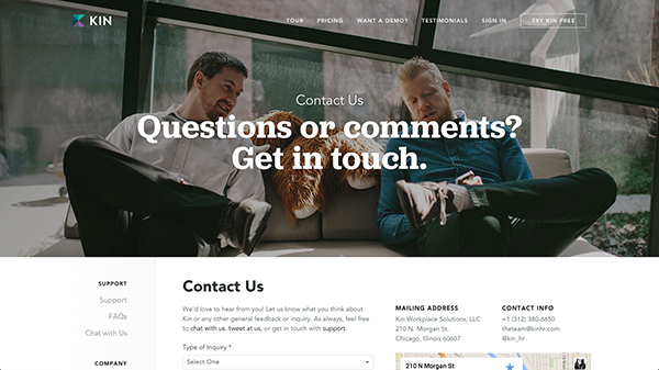 请联系我！15个体验舒适的联系人页面设计欣赏