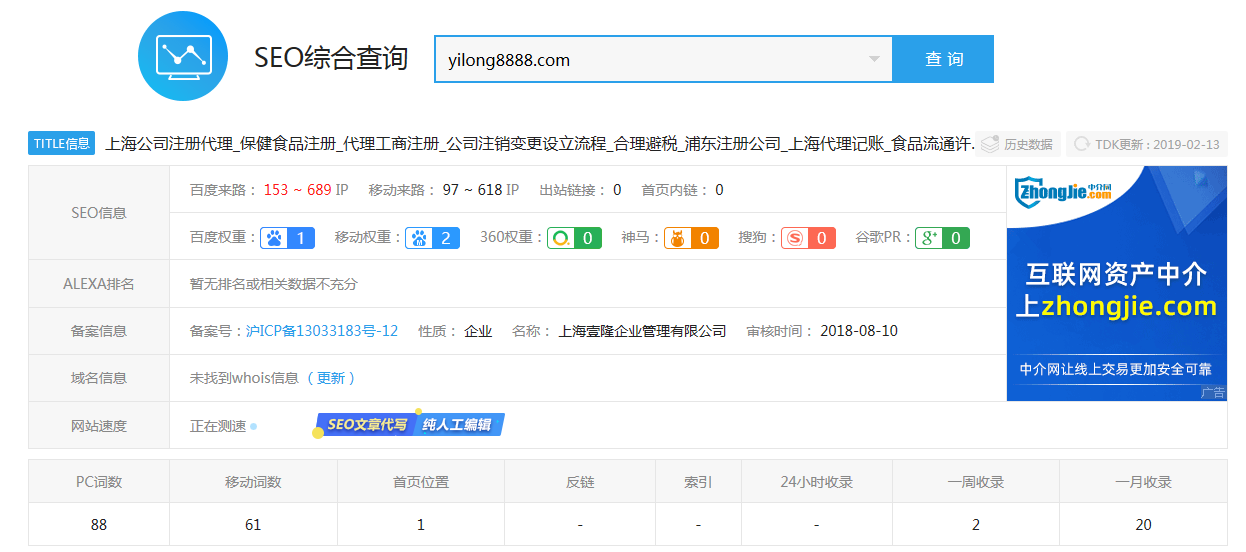 上海注册公司优化案例